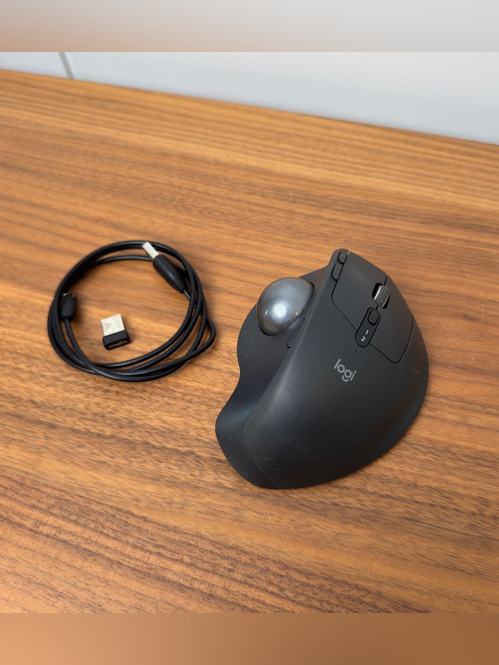 Logitech MX Ergo Wireless Ergonomic Trackball Mouse - Black